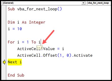vba for loop|ForNext statement (VBA) .